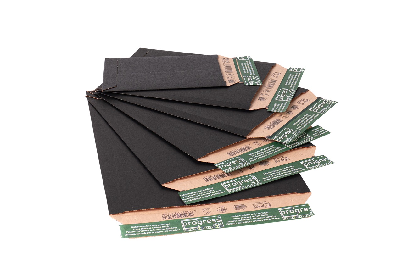 177 x 242 mm - schwarze WP Versandtasche A5+