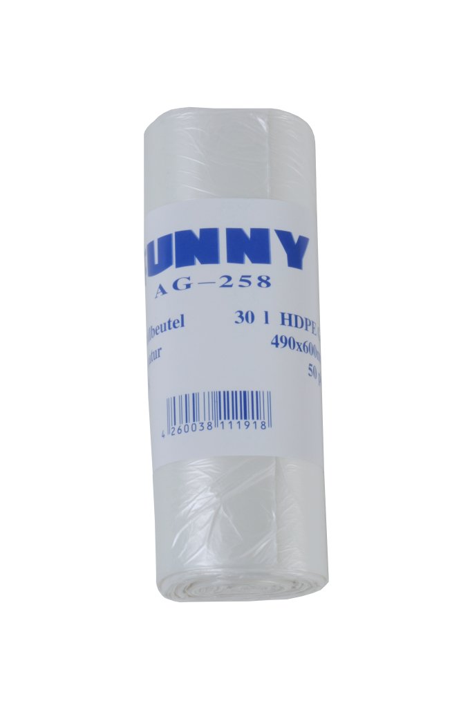 HDPE Müllbeutel 490x600,  transp - 2000 Stück